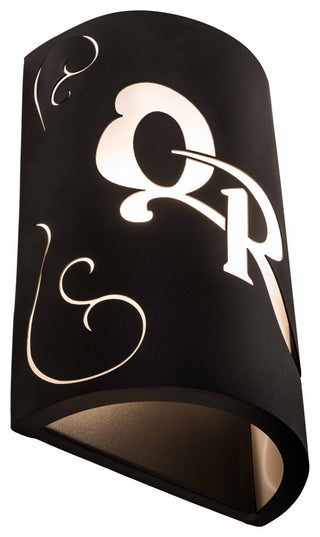 10 Wide Personalized QR Monogram Wall Sconce