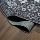 My Magic Carpet Washable Rug Ramage Gray, 6'x6'