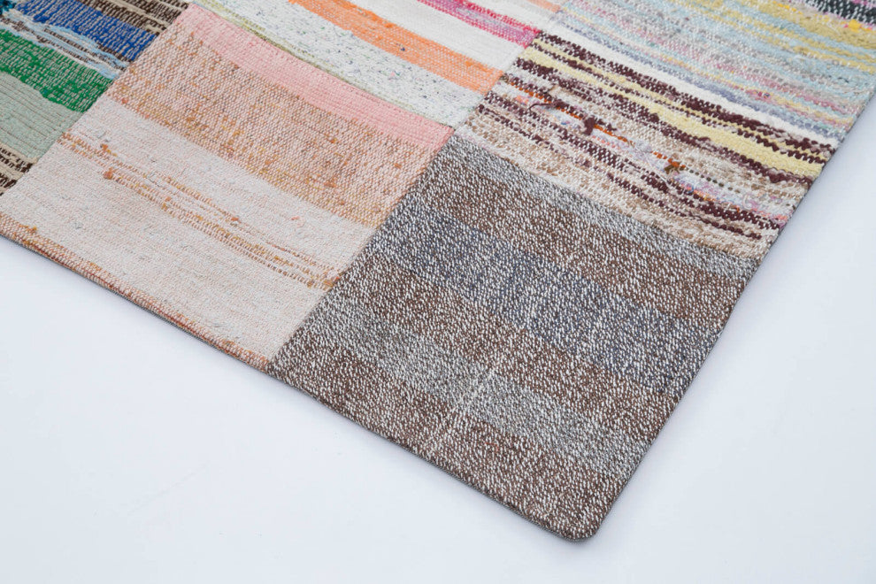 Rug N Carpet - Handmade Turkish 8' 2'' x 10' Contemporary Patchwork Kilim Rug
