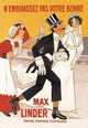 Max Linder Movie Poster- Gallery Wrapped Canvas Art 28" x 42"