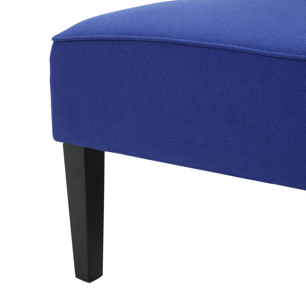 GDF Studio Charlotte Modern Simple Elegant Fabric Loveseat, Royal Blue