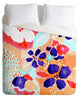 Deny Designs Cayenablanca Ikat Flowers Duvet Cover-Lightweight