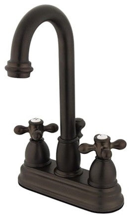 Kingston Brass 4" Centerset Bathroom Faucet, Oil Rubbed Bronze