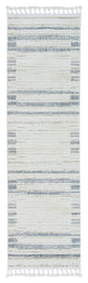 HomeRoots 9'x13' Ivory Grey Machine Woven Abstract Color Block Indoor Area Rug