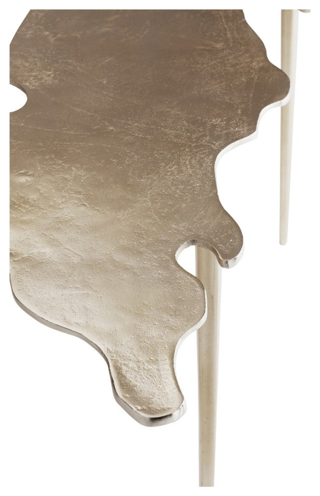 Cyan Atlas Coffee Table 11330, Antique Nickel
