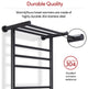 8 Bars Summit Towel Warmer, Dual Connection, Black