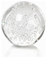 3.5" Crystal Decorative Ball, Bubbles Design, Set of 2