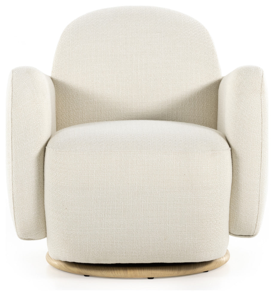 Enya Swivel Chair, Gibson White