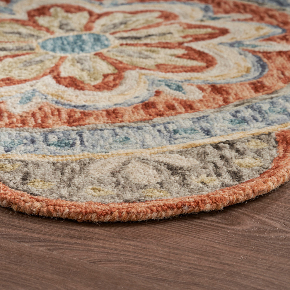 Autumn Petals Area Rug, 6' Round