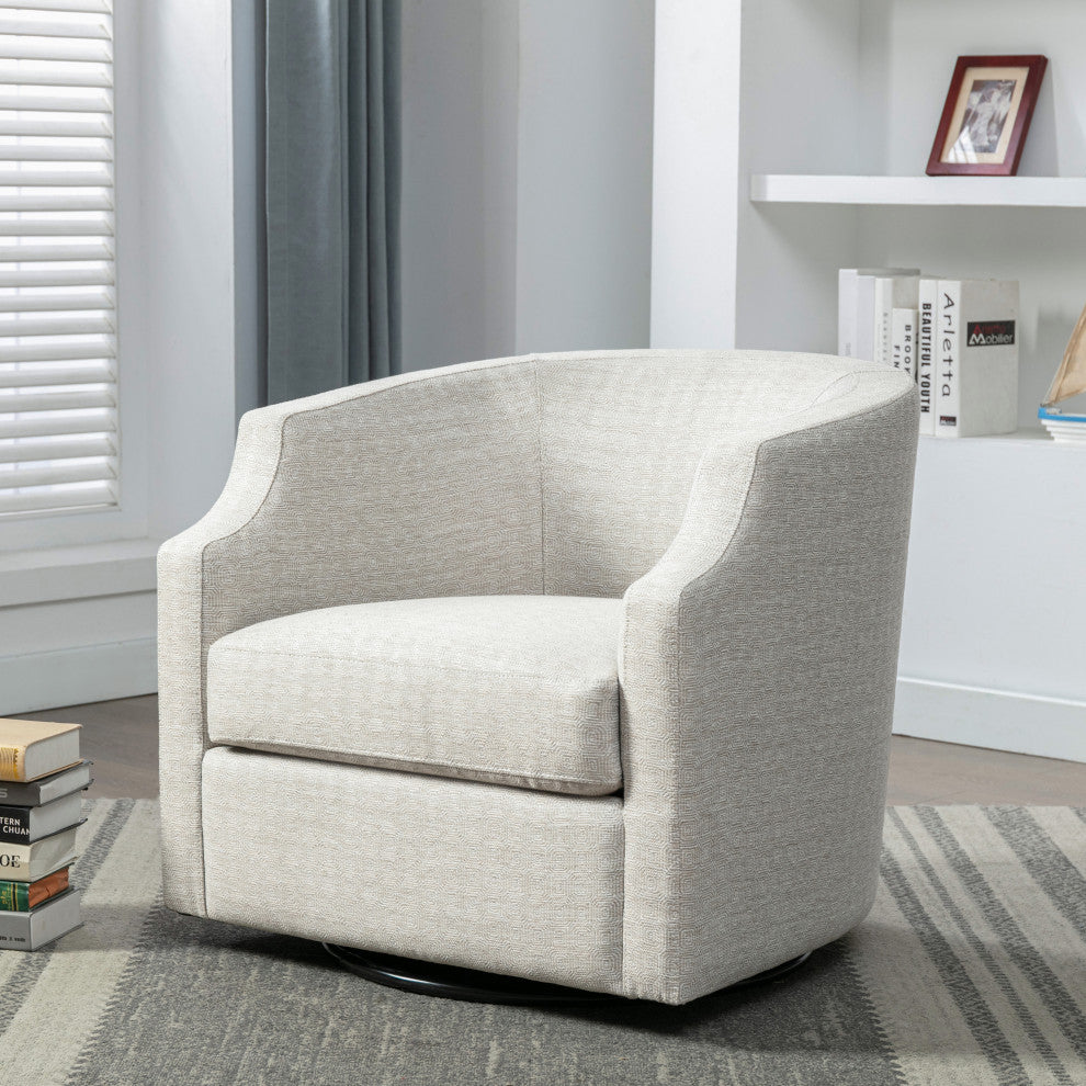 Infinity Swivel Barrel Chair, Sand