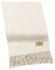 Luxe Italian Cashmere Throw, Oyster