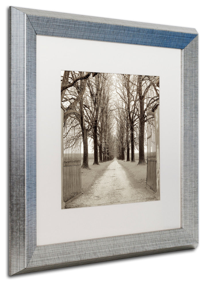 Alan Blaustein ''Veneto Giardini I'' Art, Silver Frame, White Mat, 16x16