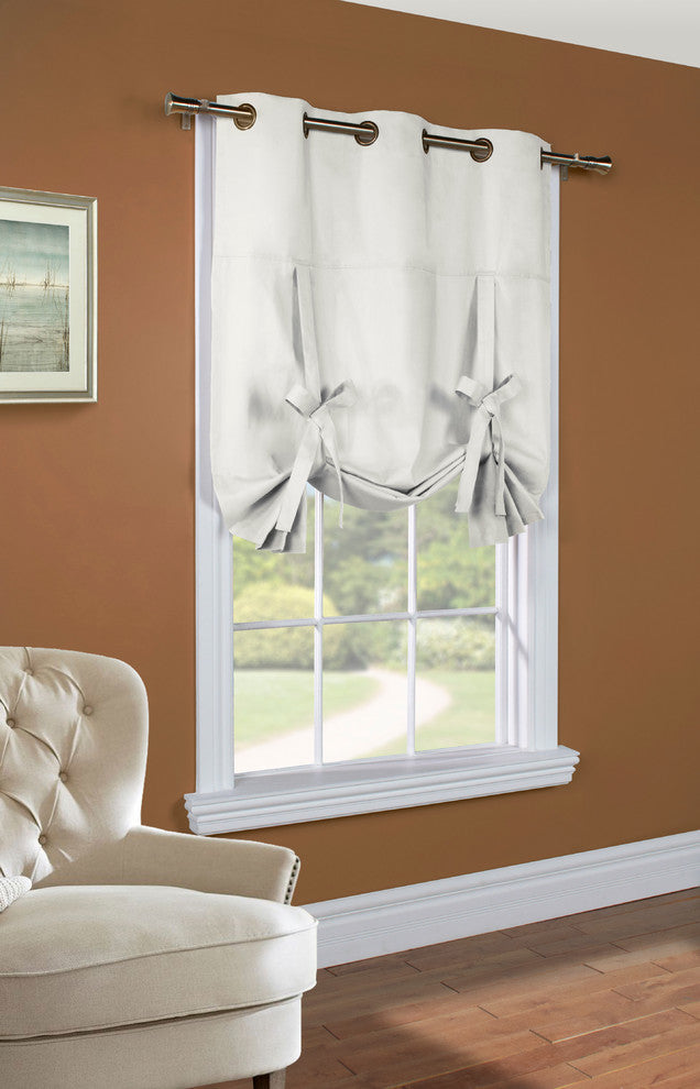 Weathermate Grommet Curtain Tie-up 40 x 63 in White
