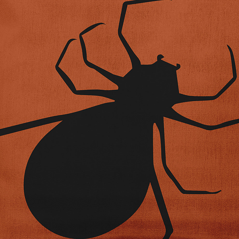26"x26" Big Spider Decorative Throw Pillow, Sienna