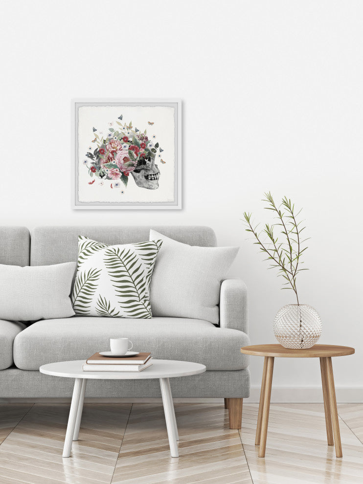 "Mystery Skull" Framed Painting Print