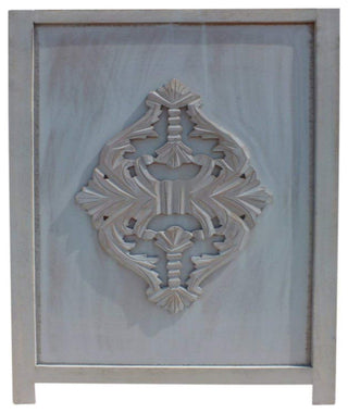 Wooden 3 Panel Foldable Room Divider, Blue