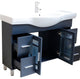 48" Single Sink Vanity-Wood-Dark Gray