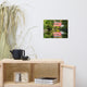 The Reflection of Wooddale Covered Bridge Unframed Wall Art Print, 12" X 16"