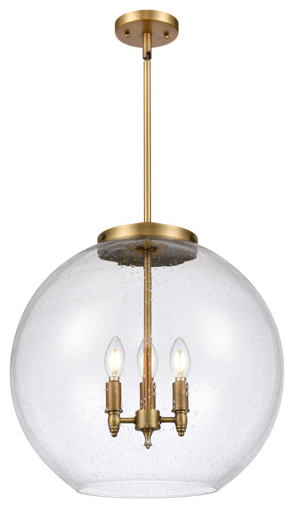 Athens Pendant, Brushed Brass, Seedy, Seedy