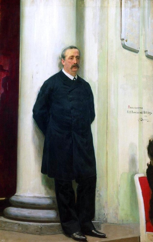 Ilia Efimovich Repin Portrait of composer and chemist Wall Decal