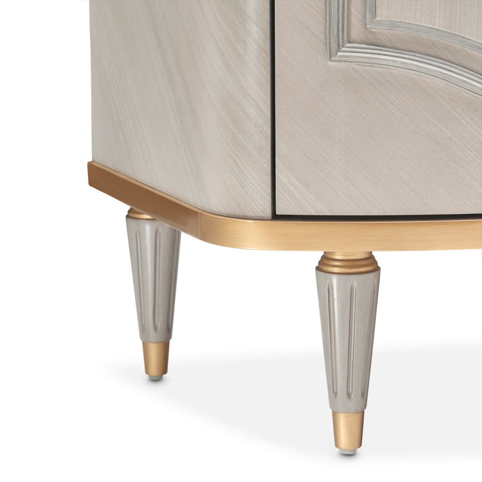 St. Charles Sideboard With Mirror, Dove Gray