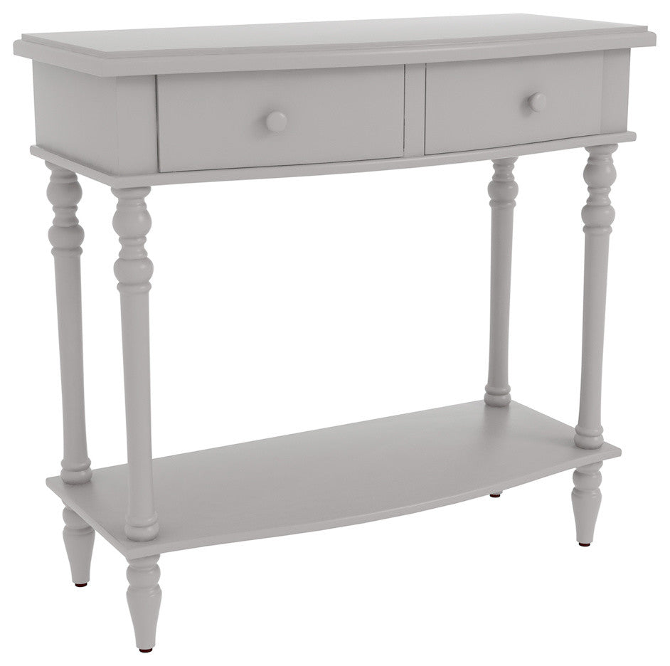 Hamilton Accent End Table With 2 Drawers, 30 1/4" Tall, Gray