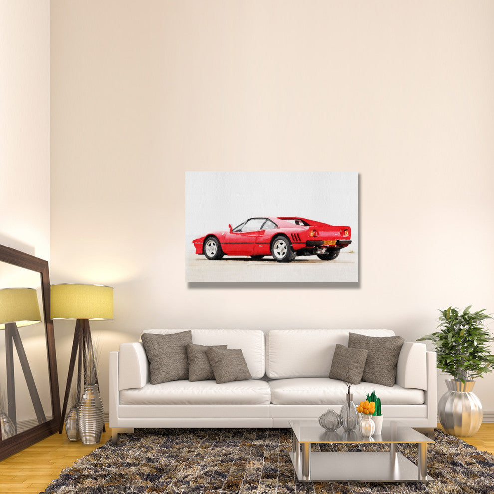 "1980 Ferrari 288 GTO Watercolor" Fine Art Print