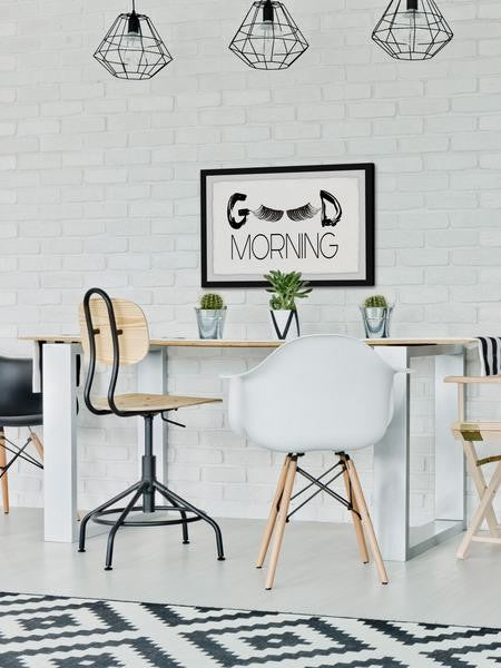 "Morning Lashes" Framed Painting Print, 45"x30"