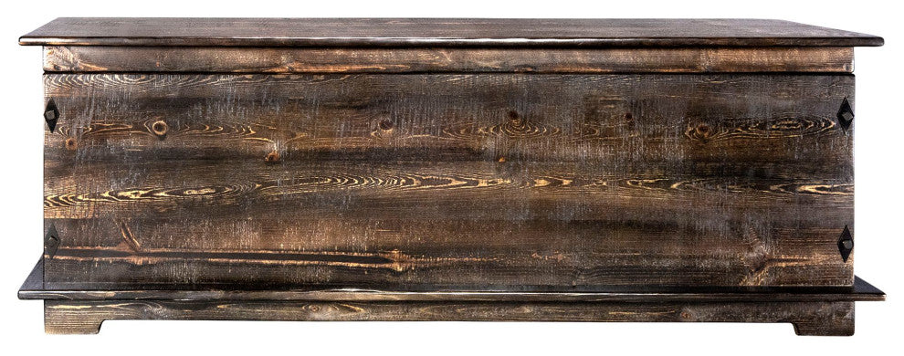 Big Sky Collection Rugged Sawn 6' Blanket Chest, Jacobean Stain