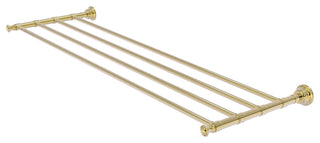 Carolina 36" Towel Shelf, Unlacquered Brass
