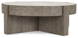 Sonoma 52" Round Reclaimed Pine Coffee Table, Distressed Gray