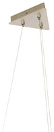 Flux Large LED Pendant, Soft Gold Finish, Standard Overall Height