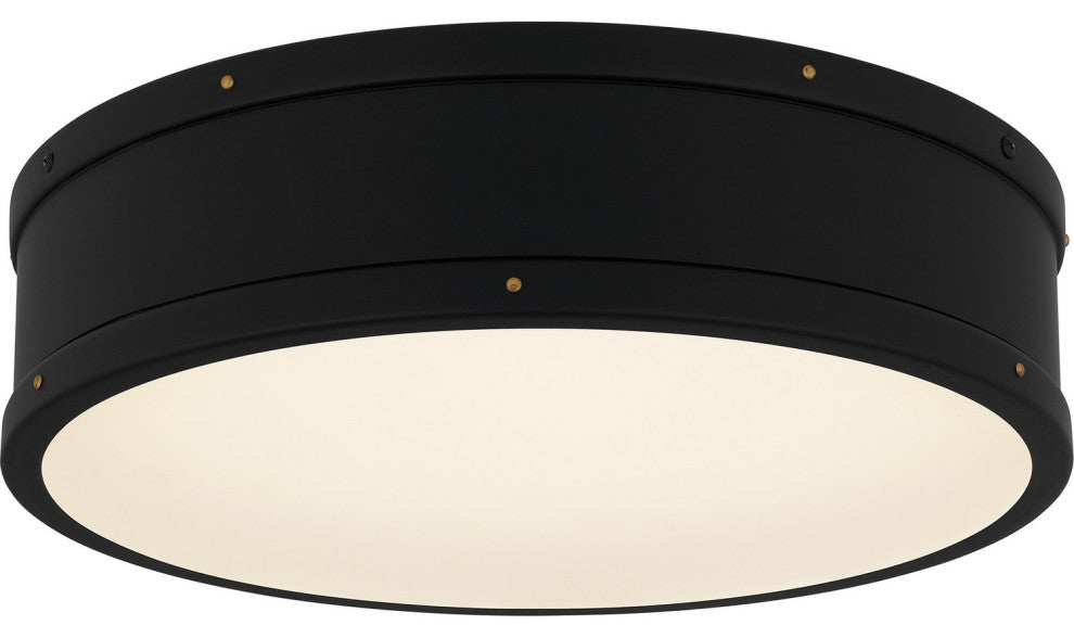 LED Flush Mount in Matte Black