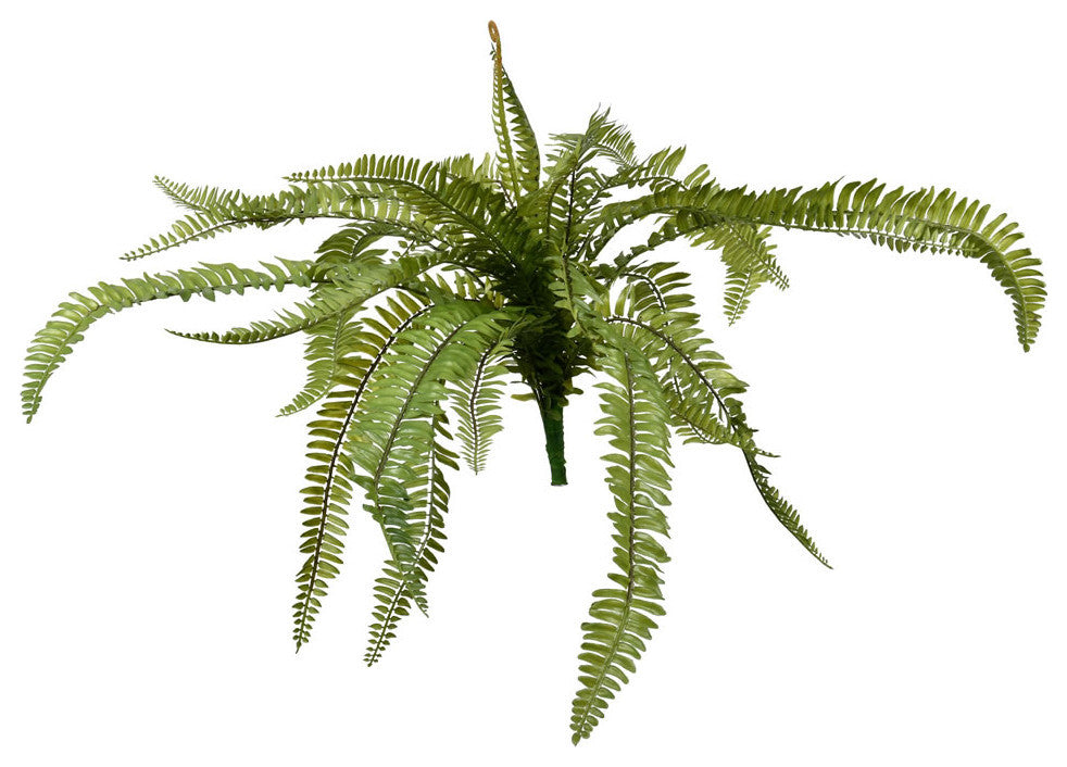 26" Artificial Green Fern Bush. , 26"