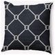 20x20" Ahoy! Nautical Decorative Indoor Pillow, Shark Blue
