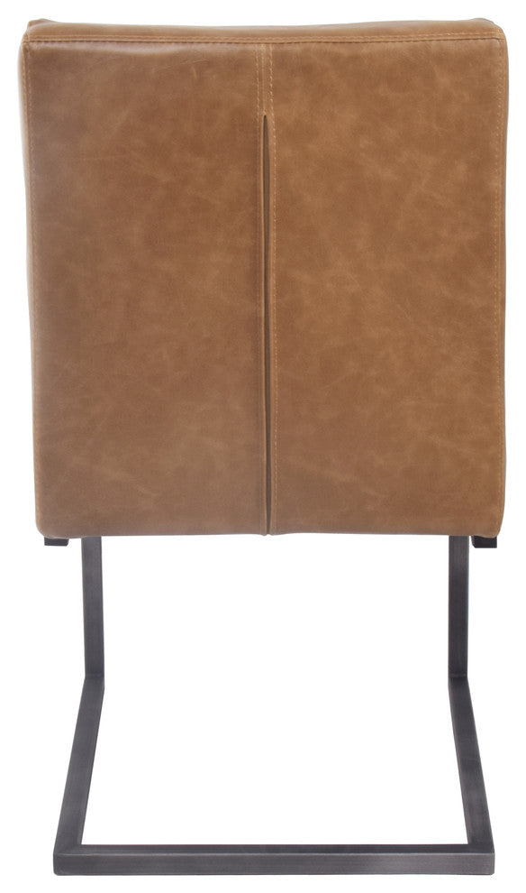 Ronan Dining Side Chair, Set of 2, Antique Cigar Brown, Dining Side Chair, Faux Leather