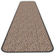 Skid-Resistant Carpet Runner Black Ripple, 48"x8''