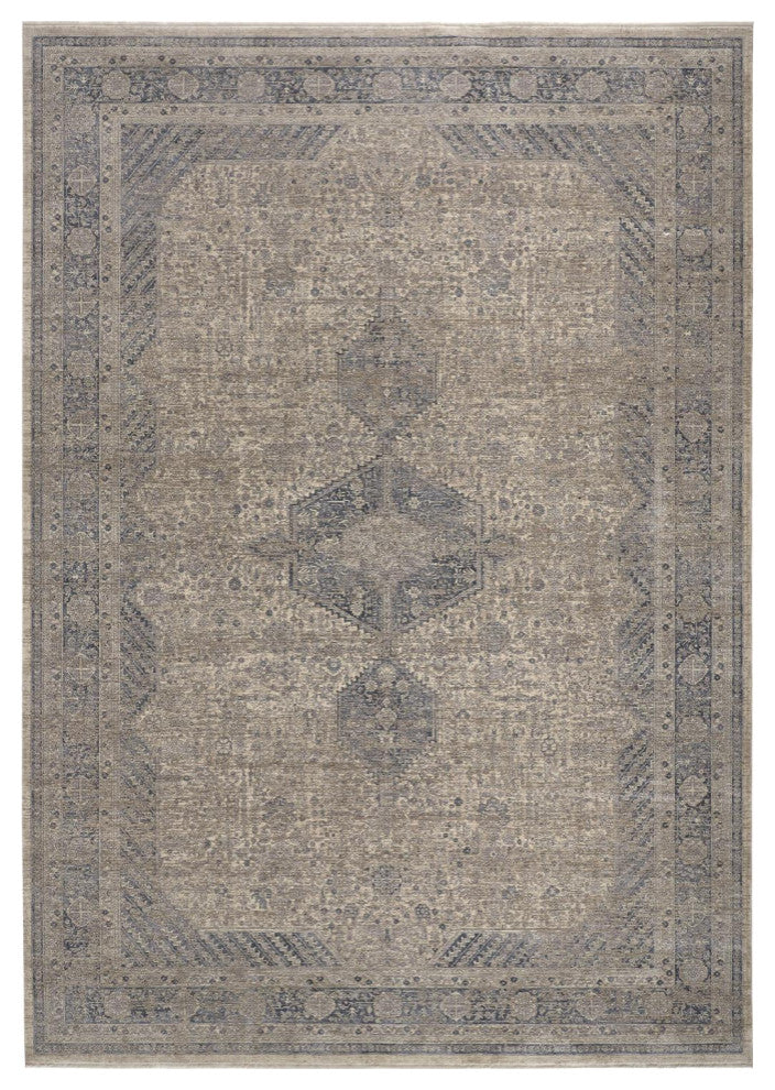 Weave & Wander Gilford Gray 2'8"x10' Power Loomed Area Rug