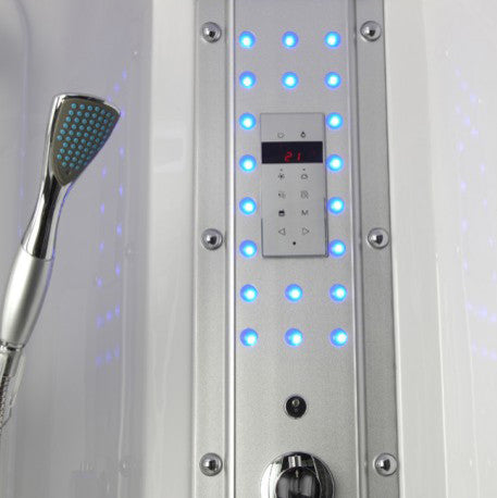 Rectangular Steam Shower With Jetted Tub