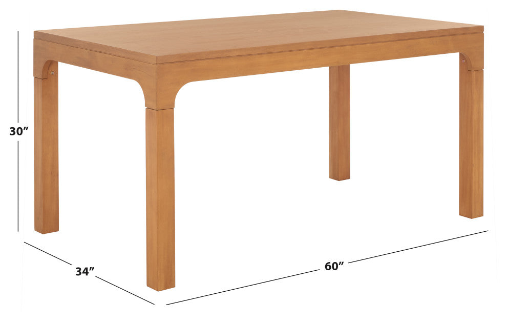 Safavieh Gael Rectangle Dining Table, Natural