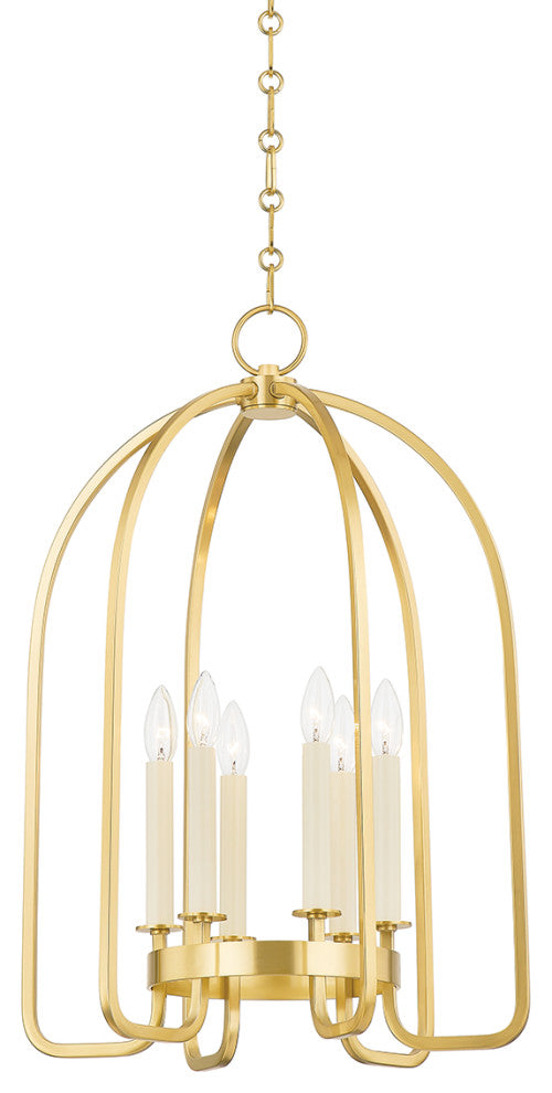 Oakville 6 Light Lantern, Aged Brass