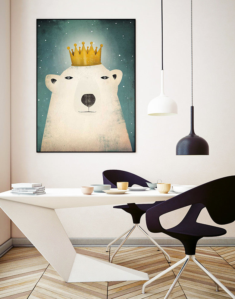"Polar King" Art Block Framed Canvas, 30"x40"