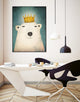 "Polar King" Art Block Framed Canvas, 30"x40"