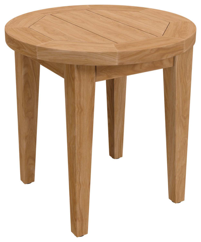 Brisbane 6-Piece Teak Wood Outdoor Patio Set, Natural Gray