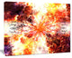 Yellow Tree Pattern Mandala, Abstract Art on Canvas, 40x30