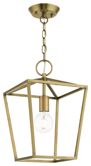 Devone 1 Light Antique Brass Lantern