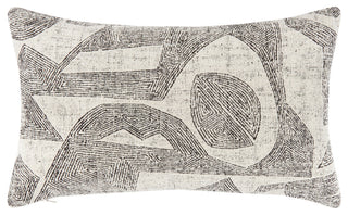 Influence Ebony Indoor/Outdoor Performance Pillow, 12"x20"