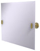 Frameless Landscape Beveled Edge Tilt Mirror, Satin Brass