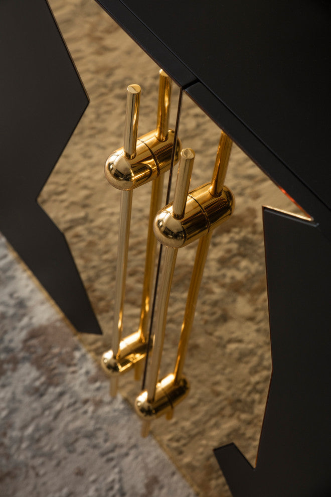 Callista Sideboard, Black and Gold