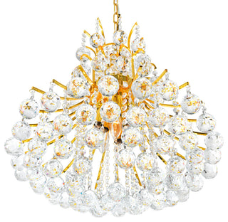 Princess 10 Light Down Chandelier With Gold Finish